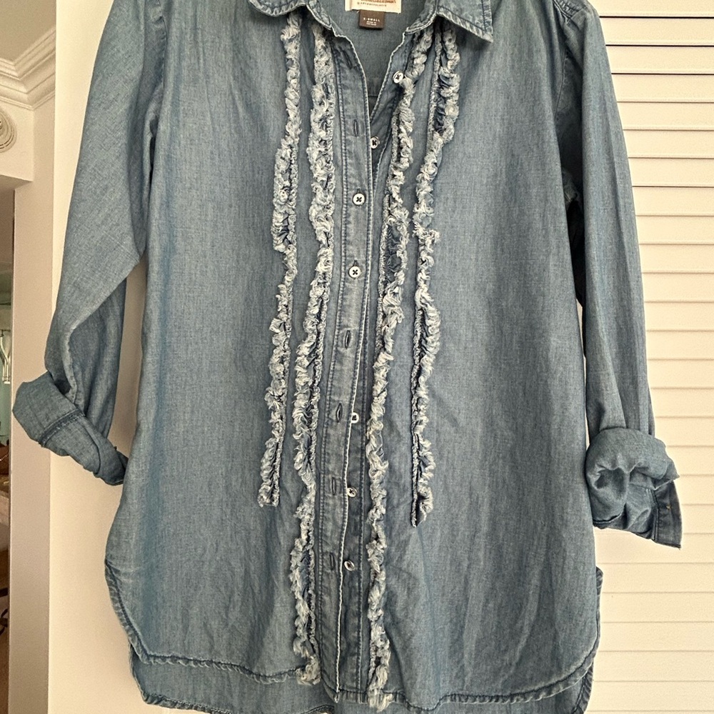 Anthropologie Blue Denim Shirt